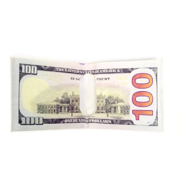 Hundred Dollar Wallet $100 Bill Print- Bi-Fold Style - Picture 7 of 10